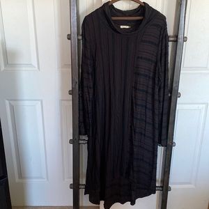 Chalet black and brown striped dress size L